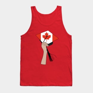 Holding the Square Academic Cap Canada Tank Top